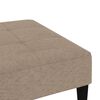 vidaXL Dvivietė sofa-lova su taburete, taupe, mikropluo&scaron;to audinys