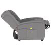 vidaXL Trivietis atlo&scaron;iamas masažinis krėslas, pilkas, audinys