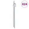vidaXL Palapinės kai&scaron;čiai, 24vnt., 24cm, skersmuo 20mm, V forma