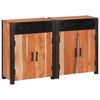 vidaXL Kabalas 2 vnt. Ruda 110 x 30 x 75 cm Kietos akacijos mediena