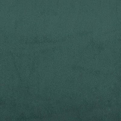 vidaXL Poilsio gultas, tamsiai žalios spalvos, aksomas