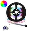 vidaXL LED juosta 2 vnt. Juoda ir permatoma Varis ir plastikas