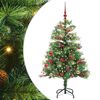 vidaXL Dirbtinė Kalėdų eglutė Žalia 150 cm PVC ir metalas
