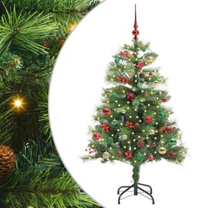 vidaXL Dirbtinė Kalėdų eglutė Žalia 150 cm PVC ir metalas