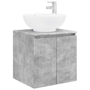 vidaXL Sieninis kriauklės spintelė Betono pilka 49,5 x 44,5 x 65 cm