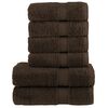 vidaXL Rank&scaron;luosčių rinkinys SOLUND, 6vnt., rudi, 600g/m&sup2;