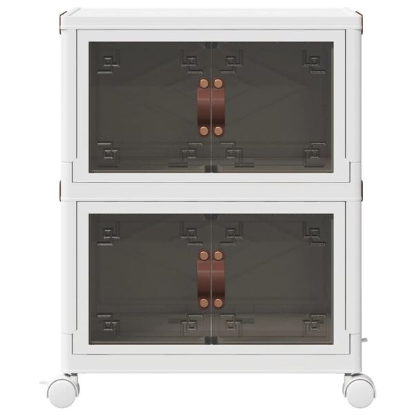 vidaXL Sukraunama daiktadėžė su ratukais, 28 L, 48,5x29,5x59,5 cm