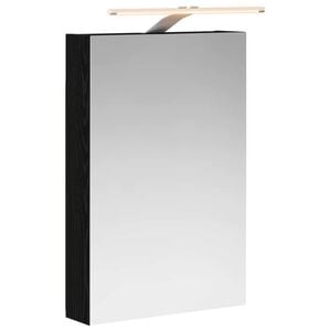 vidaXL Vonios veidrodžio spinta Juodas ąžuolas 40 x 10,5 x 60,5 cm