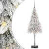 vidaXL Kalėdų eglutė su 300 LED s stovu Balta 210 cm PE ir Plienas