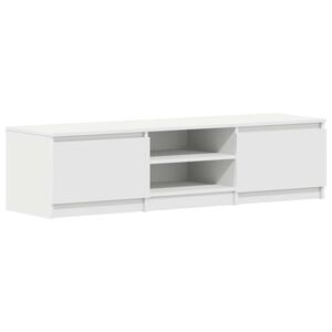 vidaXL Televizoriaus spintelė, balta, 140x40x35,5cm, apdirbta mediena