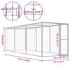 vidaXL Narvas katėms, 4,5x1,5x1,5m, galvanizuotas plienas