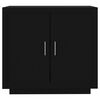 vidaXL Šoninė spintelė, juodos spalvos, 80x40x75cm, apdirbta mediena