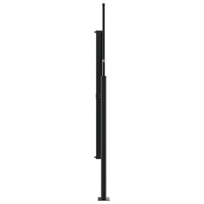 vidaXL Ištraukiama šoninė markizė, juodos spalvos, 160x500cm