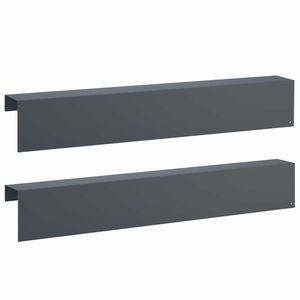 vidaXL Sodo apvadų dengiamasis profilis 2 vnt. 100 x 10 x 15 cm