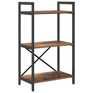 vidaXL Knygų lentyna 3 auk&scaron;tų 56 x 34 x 96 cm Apdirbta mediena