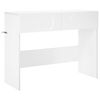 vidaXL Konsolinis stalas Balta 96,5 x 38 x 75 cm Apdirbta mediena
