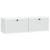 vidaXL Sieninė TV spintelė Balta 98 x 31 x 30 cm Apdirbta mediena