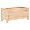 vidaXL Sodo lovelis, 82,5x40x39cm, pu&scaron;ies medienos masyvas