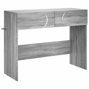 vidaXL Konsolinis stalas Pilka Sonoma 96,5 x 38 x 75 cm