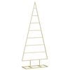 vidaXL Metalinis Kalėdų medis s stovu Auksinė 125 cm