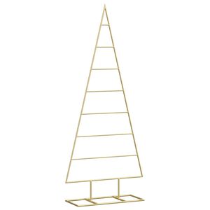 vidaXL Metalinis Kalėdų medis Auksinė 125 cm