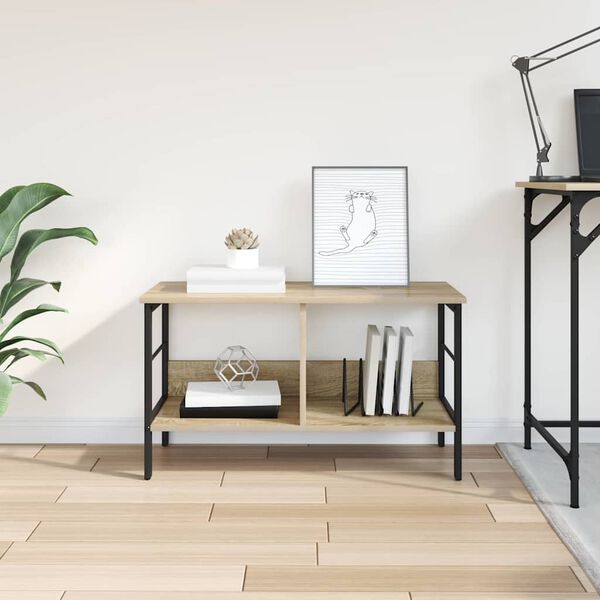 vidaXL Knygų lentyna Sonoma ąžuolas 82 x 32 x 47 cm Apdirbta mediena