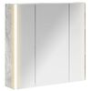 vidaXL Vonios veidrodžio spinta Betono pilka 63,5 x 15,5 x 60,5 cm