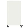 vidaXL Šoninė spintelė, baltos spalvos, 100,5x39x72cm, plienas