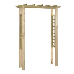 vidaXL Pavėsinė/rožių arka, 150x60x204cm, impregnuota mediena