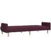 vidaXL Dvivietė sofa-lova, violetinės spalvos, audinys