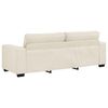 vidaXL Sofa 2 pcs Smėlio Lino mišinio audinys