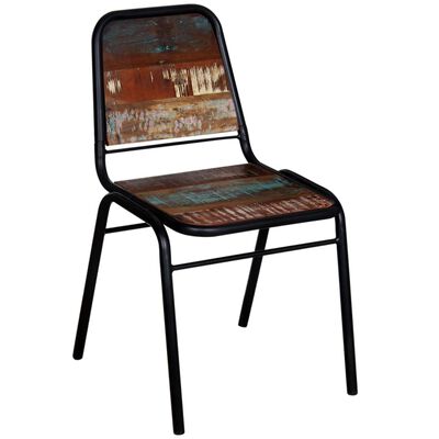 vidaXL Valgomojo kėdės, 6 vnt., perdirbtos medienos masyvas