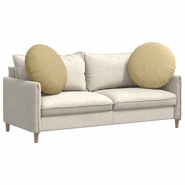 vidaXL Sėdynių pagalvėlės 2 pcs Pilkai žalia Ø 60 cm