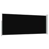 vidaXL I&scaron;traukiama &scaron;oninė pertvara, juodos spalvos, 120x300cm