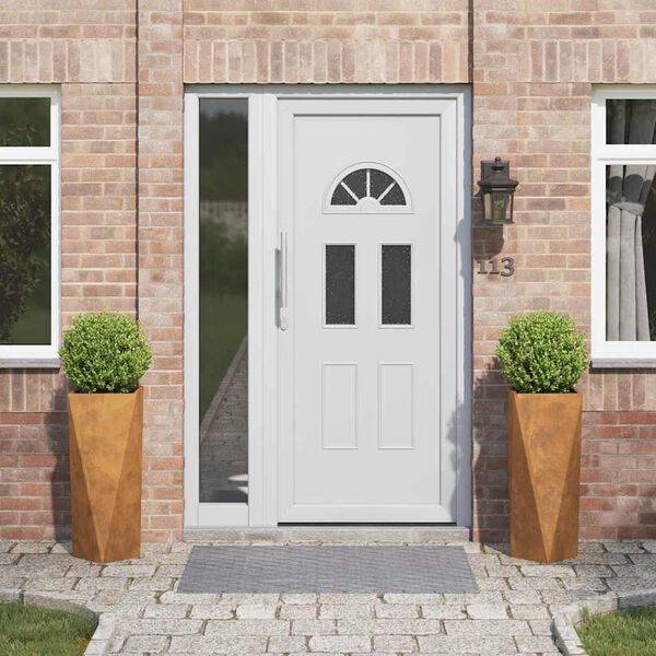 vidaXL Lovelis 2 pcs Rūdijanti 30 x 30 x 75 cm