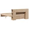 vidaXL Lova su knygų spinta be čiužinio, 150x200cm, pušies masyvas
