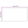 vidaXL Kilimėlis MARSA Kreminė 200 x 100 cm Poliesteris ir PVC