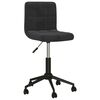 vidaXL Pasukamos valgomojo kėdės, 2vnt., juodos spalvos, aksomas