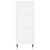 vidaXL &Scaron;oninė spintelė, balta, 34,5x32,5x90cm, apdirbta mediena