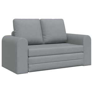 vidaXL Sofa lova &Scaron;viesiai pilka 148 x 71 x 83 cm audinys