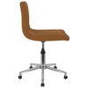 vidaXL Pasukamos valgomojo kėdės, 2vnt., rudos spalvos, aksomas