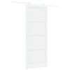 vidaXL Slankios durys 93 x 232 cm Apdirbta mediena Balta