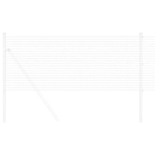 vidaXL Suvirinto vielos tvoros Sidabro 0.4 x 10 m