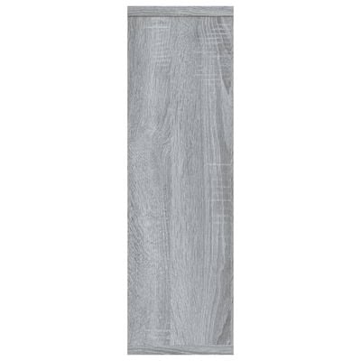 vidaXL Sieninė lentyna, pilka ąžuolo, 85x16x52,5cm, apdirbta mediena