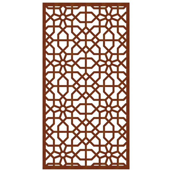vidaXL Sodo sienos dekoracija, 105x55cm, corten plienas