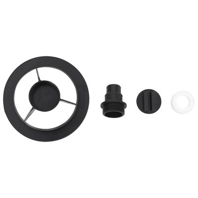 vidaXL Baseino smėlio filtras su 6 krypčių vožtuvu, juodos spalvos