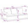 vidaXL Sofa 2 pcs Tamsiai pilka 144 x 80 x 85 cm audinys