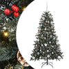 vidaXL Dirbtinė Kalėdų eglutė Žalia 150 cm PVC, plastikas ir plienas