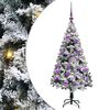 vidaXL Dirbtinė Kalėdų eglutė Balta 120 cm PVC ir Plienas ir Plastikas