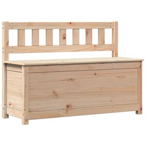 vidaXL Suoliukas, 110x41x76,5cm, pu&scaron;ies medienos masyvas